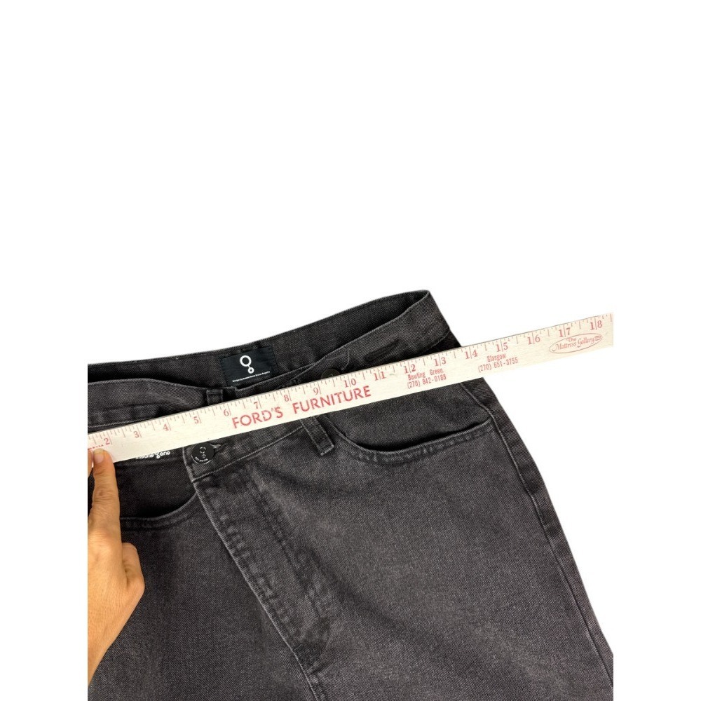 Insane Gene Crossover High Rise Straight Leg Jeans Charcoal Gray Women's Size‎ 3 - Picture 3 of 10